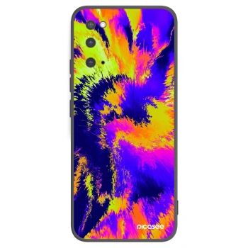 Picasee silikonowe czarne etui na Samsung Galaxy S20 G980F - Burn