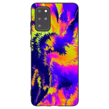 Picasee silikonowe czarne etui na Samsung Galaxy S20+ G985F - Burn