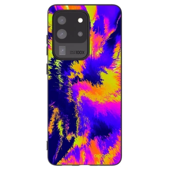 Picasee silikonowe czarne etui na Samsung Galaxy S20 Ultra 5G G988F - Burn