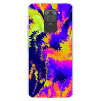Picasee silikonowe czarne etui na Xiaomi Redmi Note 9 - Burn
