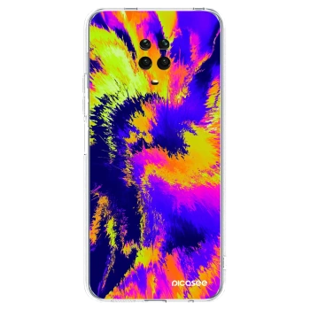 Picasee silikonowe przeźroczyste etui na Xiaomi Redmi Note 9S - Burn