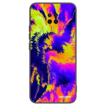 Picasee silikonowe czarne etui na Xiaomi Redmi Note 9S - Burn