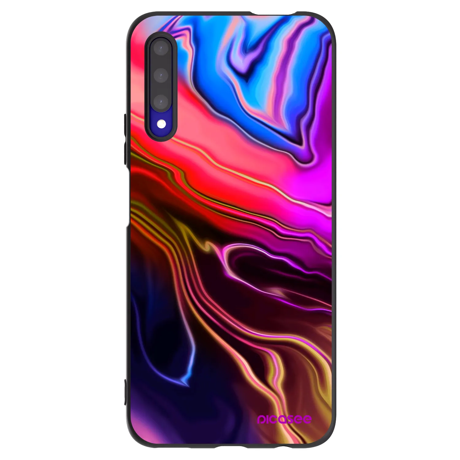 Picasee silikonowe czarne etui na Honor 9X Pro - Electric