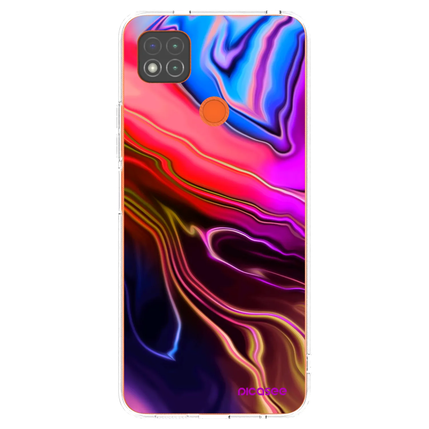 Picasee silikonowe przeźroczyste etui na Xiaomi Redmi 9C - Electric