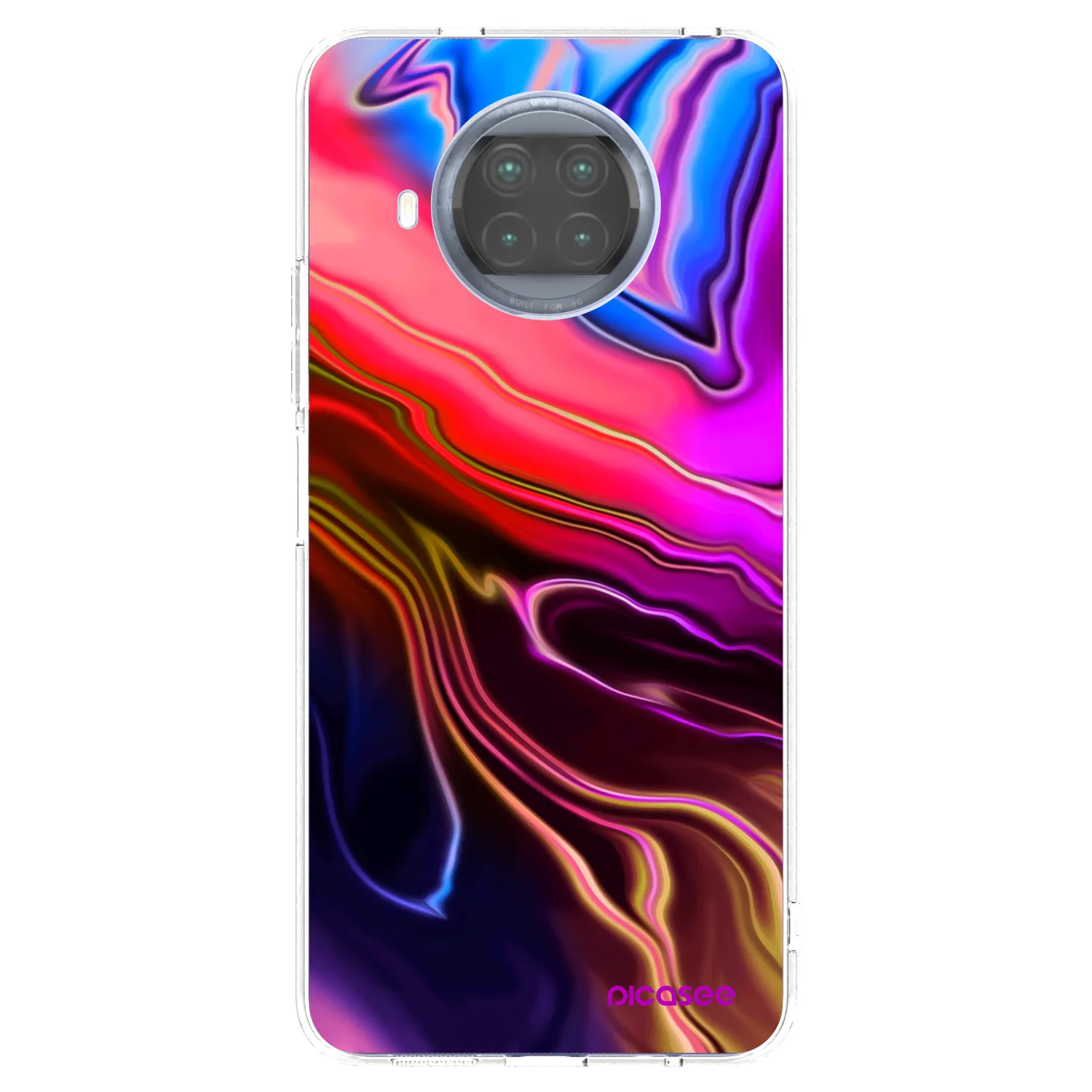Picasee silikonowe przeźroczyste etui na Xiaomi Mi 10T Lite - Electric