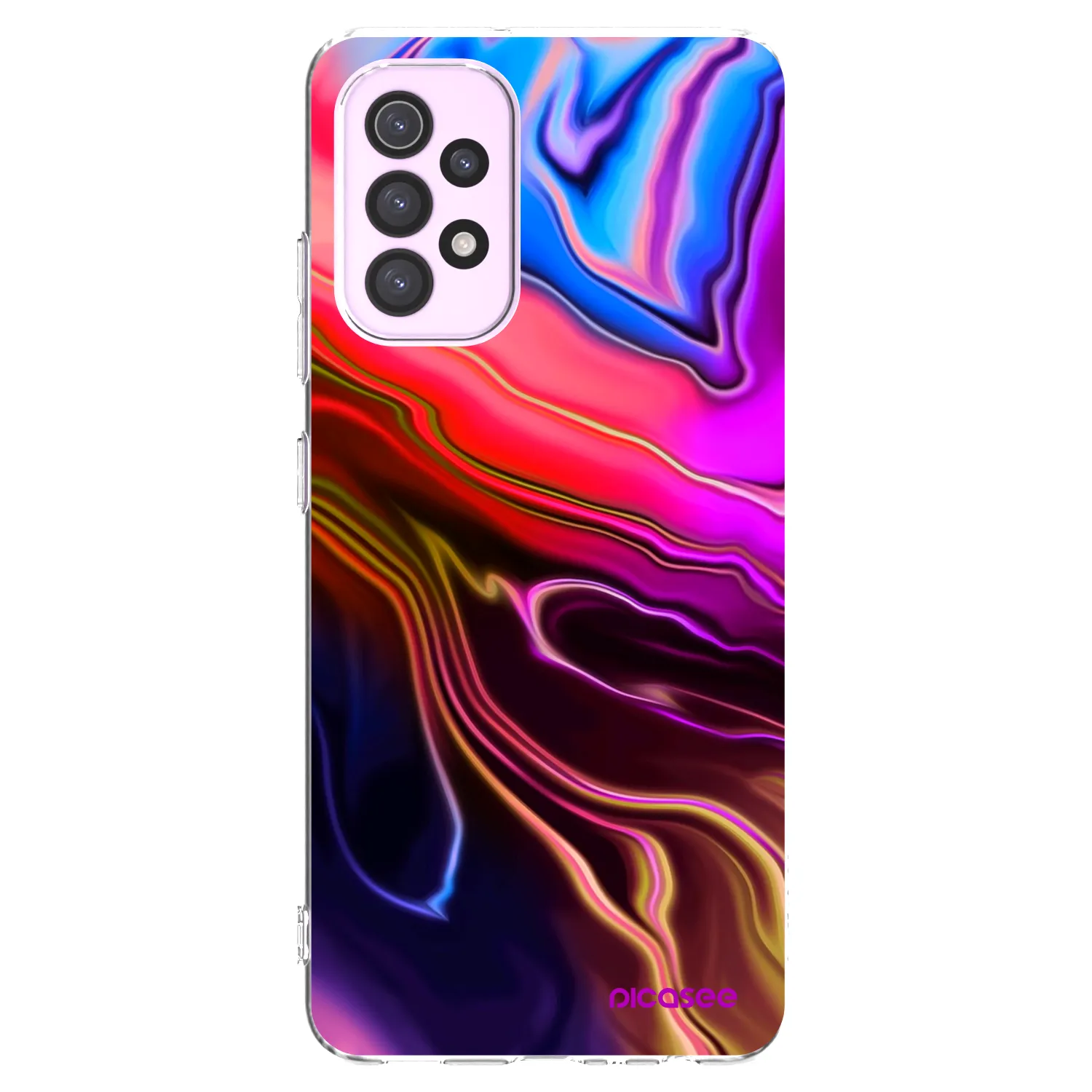 Picasee silikonowe przeźroczyste etui na Samsung Galaxy A32 5G A326B - Electric