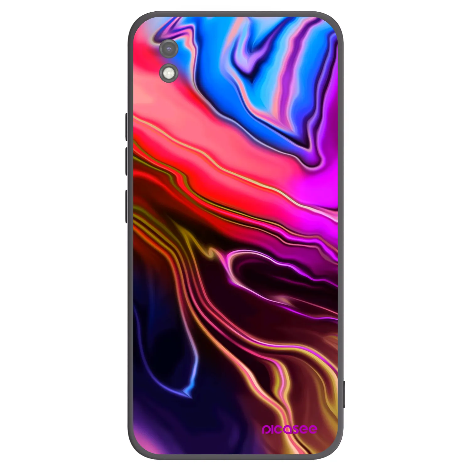 Picasee silikonowe czarne etui na Xiaomi Redmi 9AT - Electric