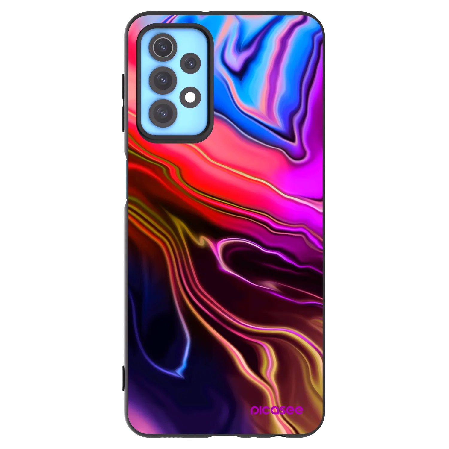 Picasee silikonowe czarne etui na Samsung Galaxy A32 4G SM-A325F - Electric