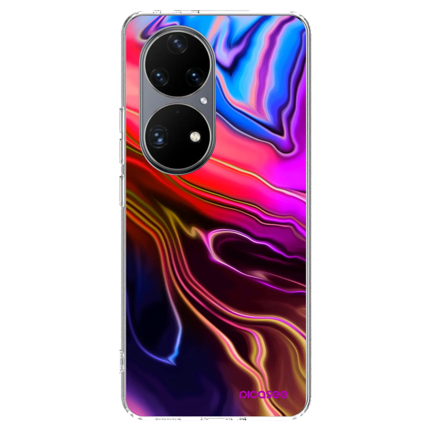 Picasee silikonowe przeźroczyste etui na Huawei P50 - Electric