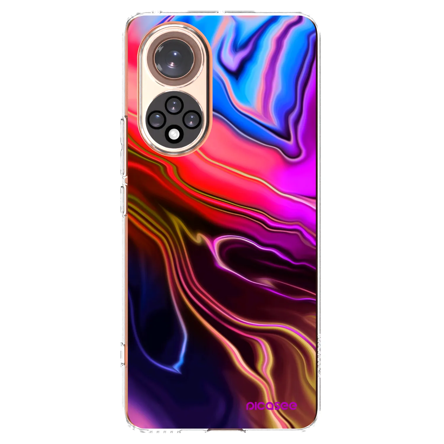 Picasee silikonowe przeźroczyste etui na Honor 50 5G - Electric