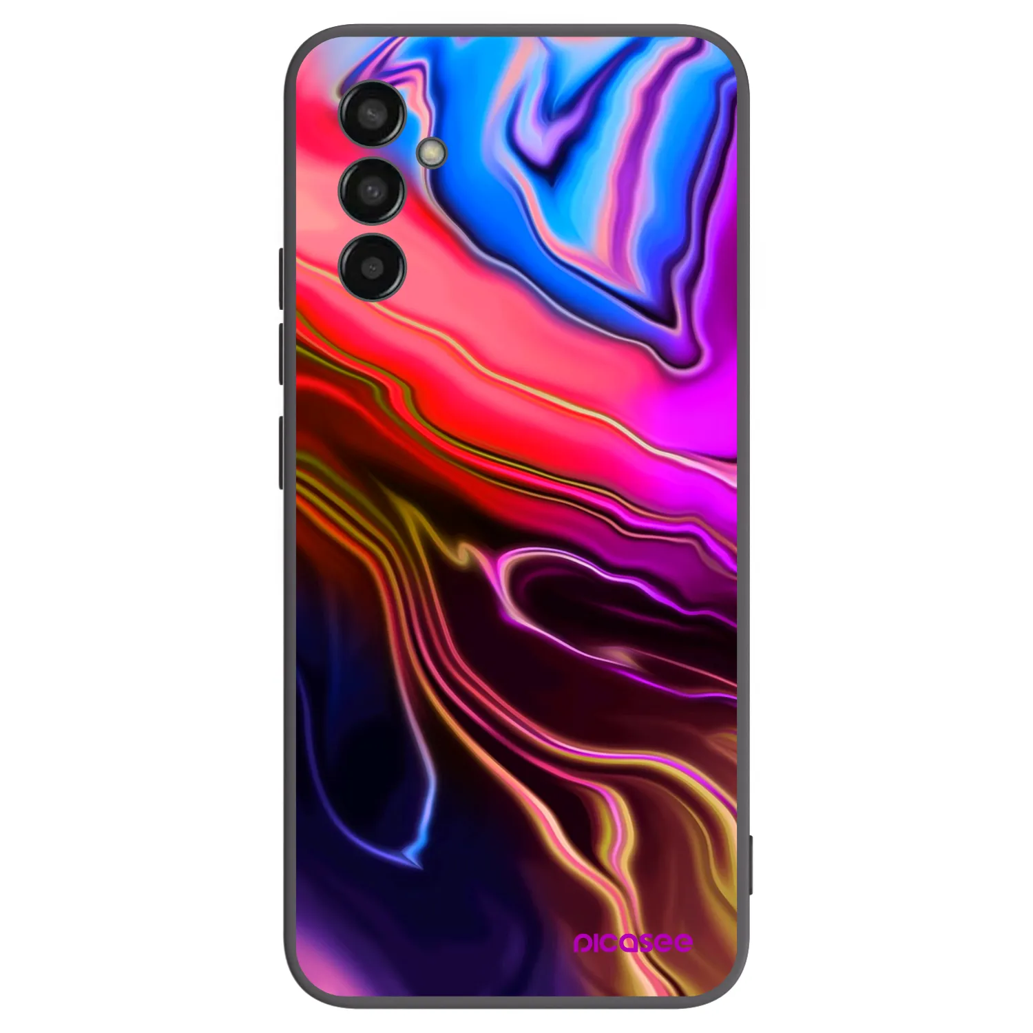 Picasee silikonowe czarne etui na Samsung Galaxy M13 M135F - Electric