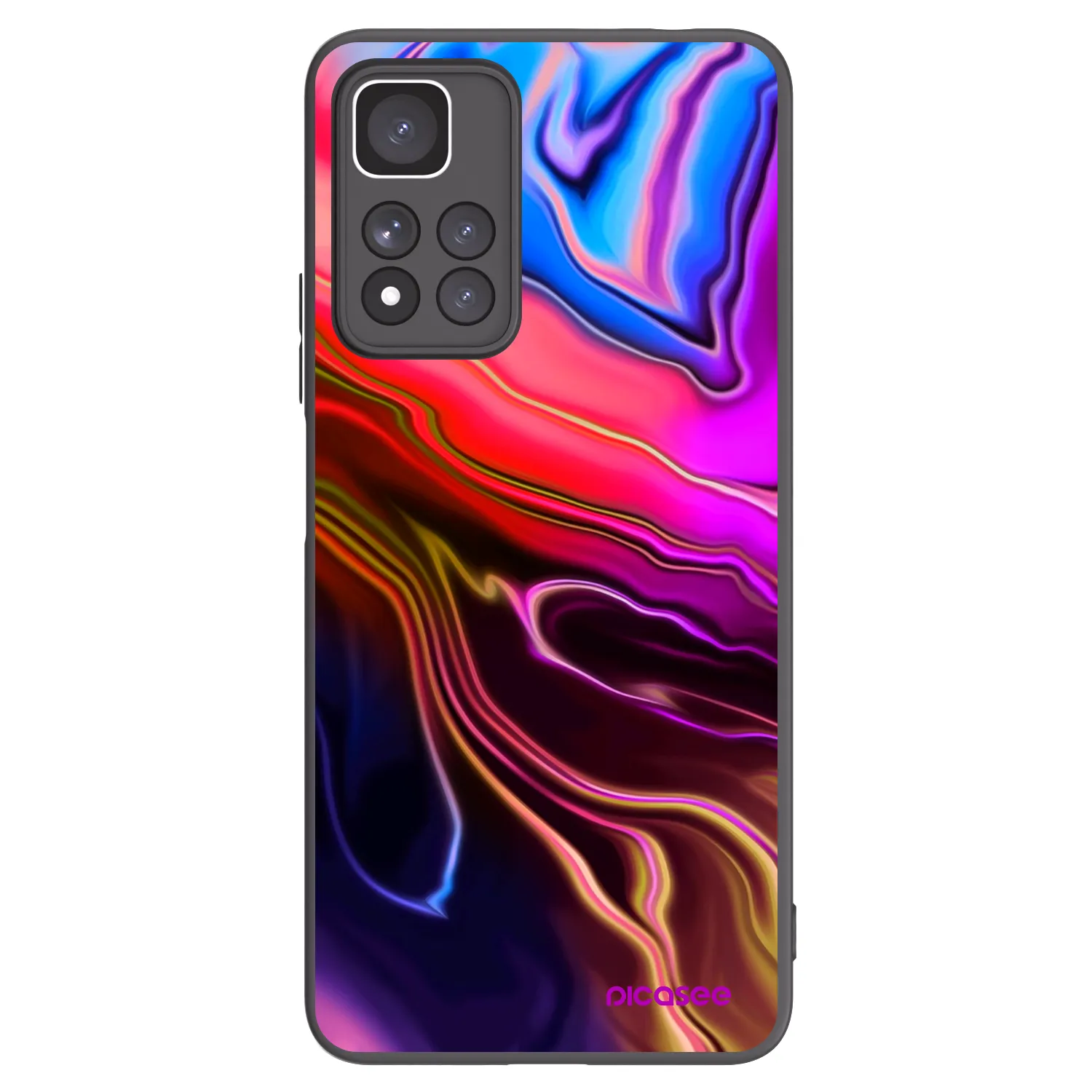 Picasee silikonowe czarne etui na Xiaomi Redmi Note 11 Pro+ 5G - Electric