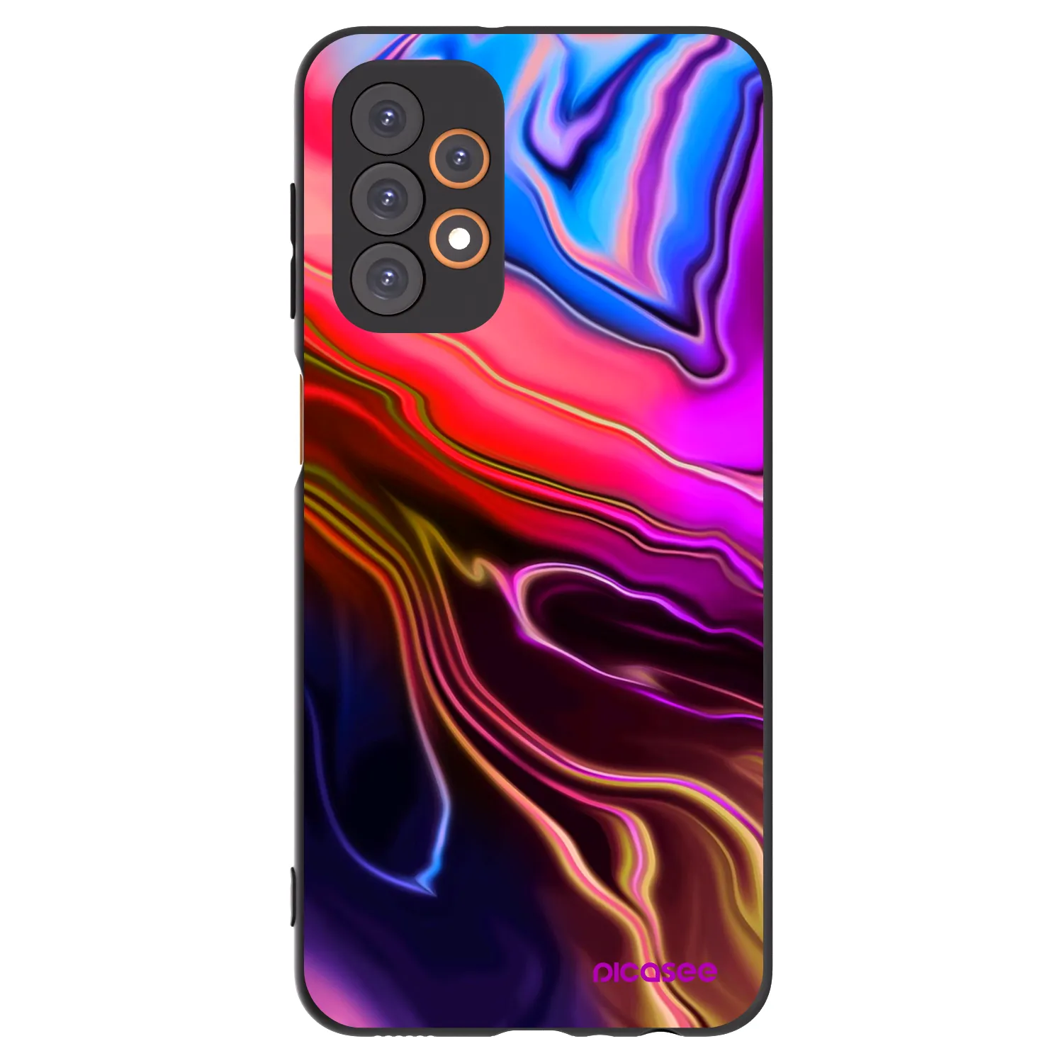 Picasee silikonowe czarne etui na Samsung Galaxy A23 A236B 5G - Electric