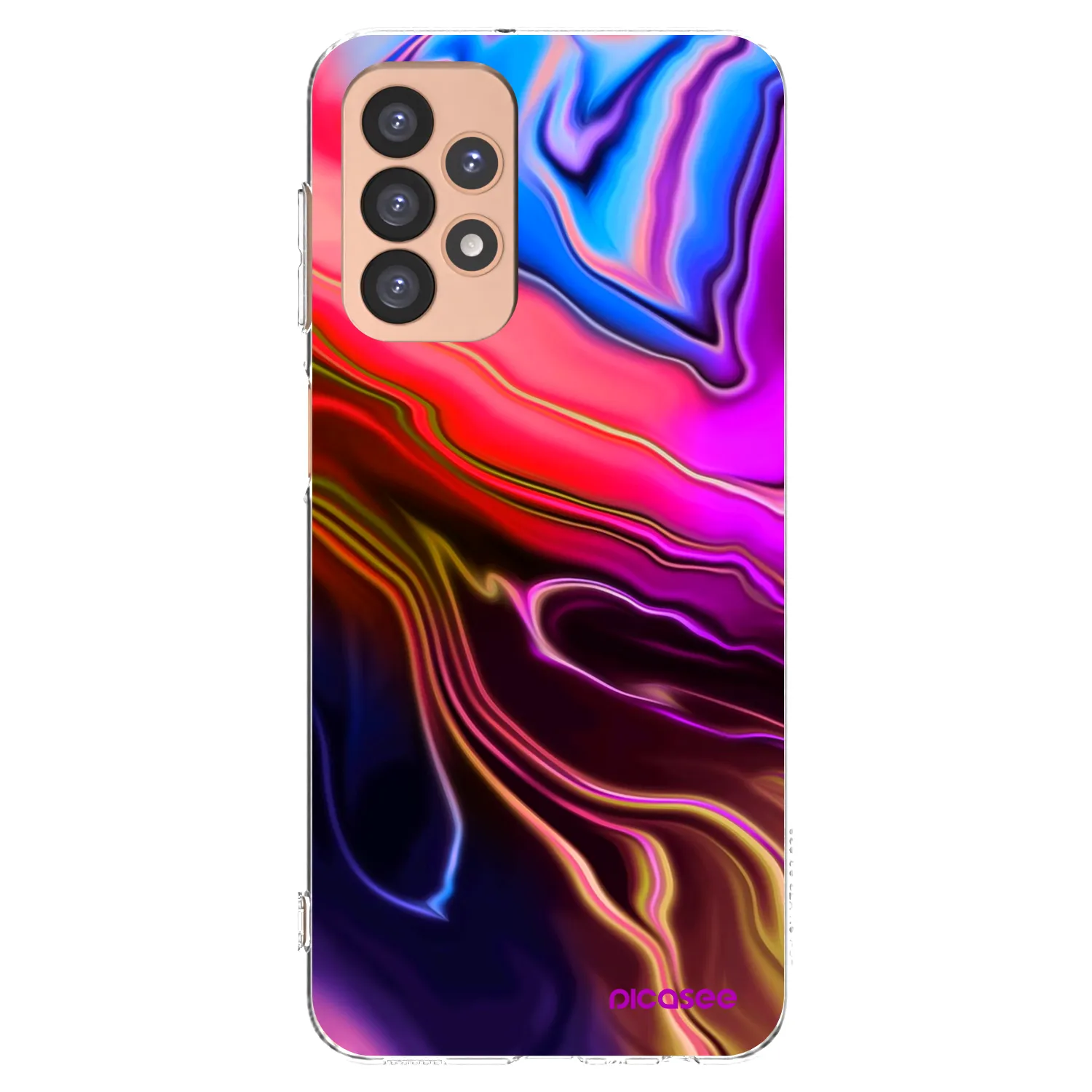 Picasee silikonowe przeźroczyste etui na Samsung Galaxy A23 A236B 5G - Electric