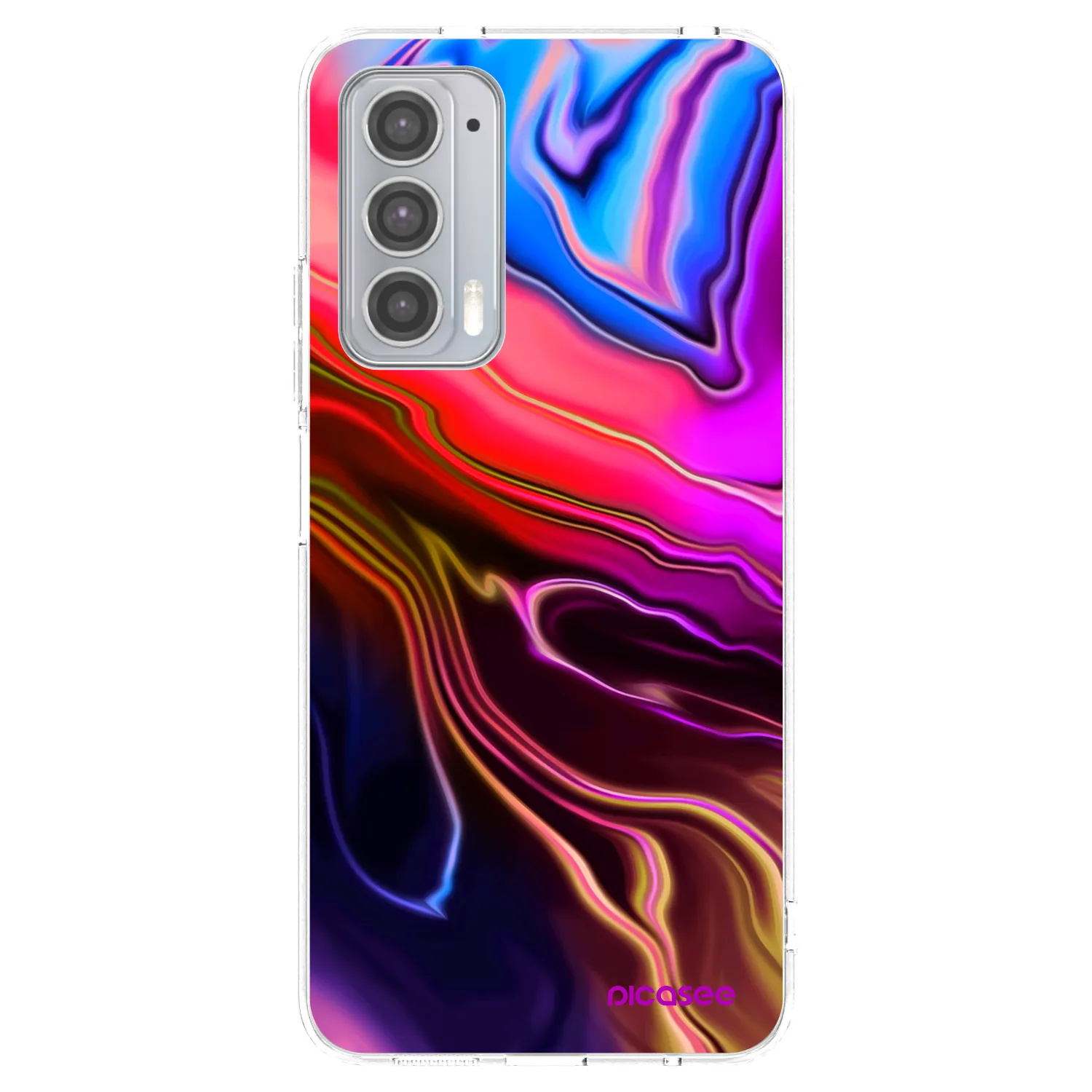 Picasee silikonowe przeźroczyste etui na Motorola Edge 20 - Electric