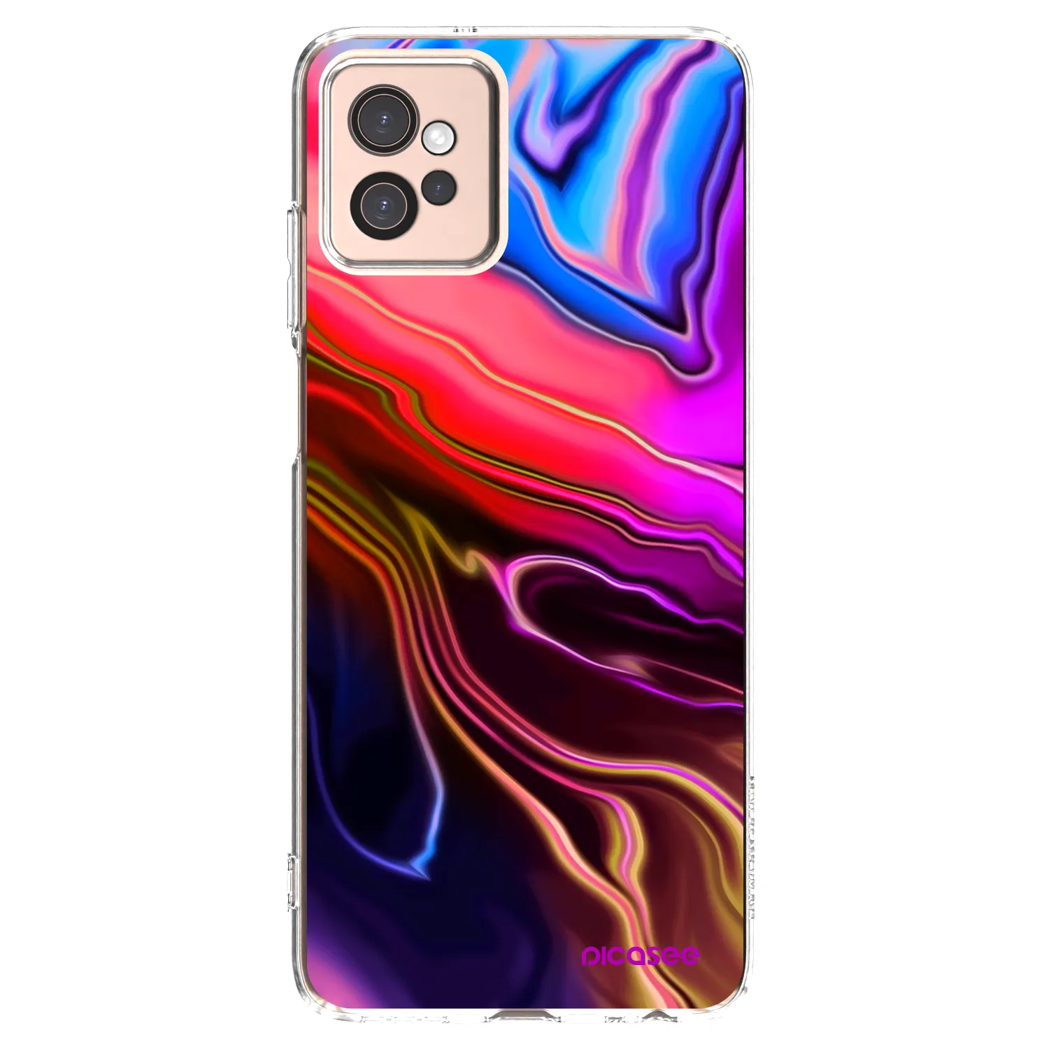 Picasee silikonowe przeźroczyste etui na Motorola Moto G32 - Electric