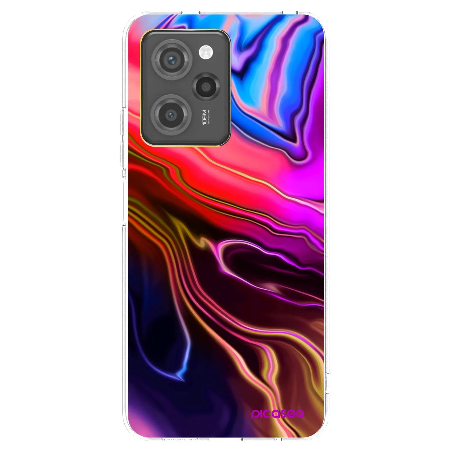 Picasee silikonowe przeźroczyste etui na Xiaomi Poco X5 Pro - Electric