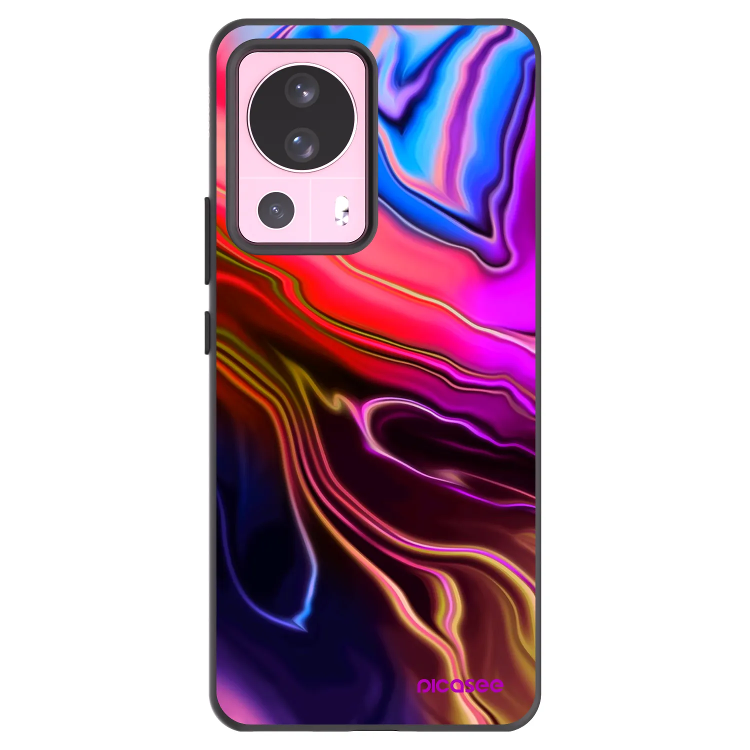 Picasee silikonowe czarne etui na Xiaomi 13 Lite - Electric