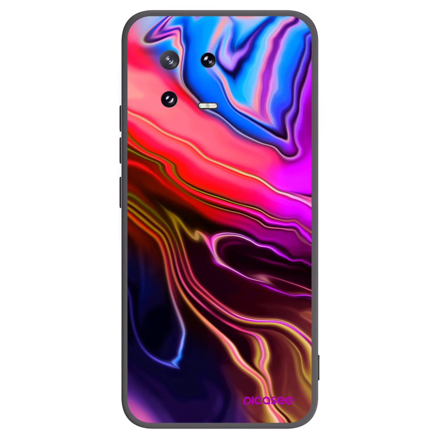 Picasee silikonowe czarne etui na Xiaomi 13 Pro - Electric
