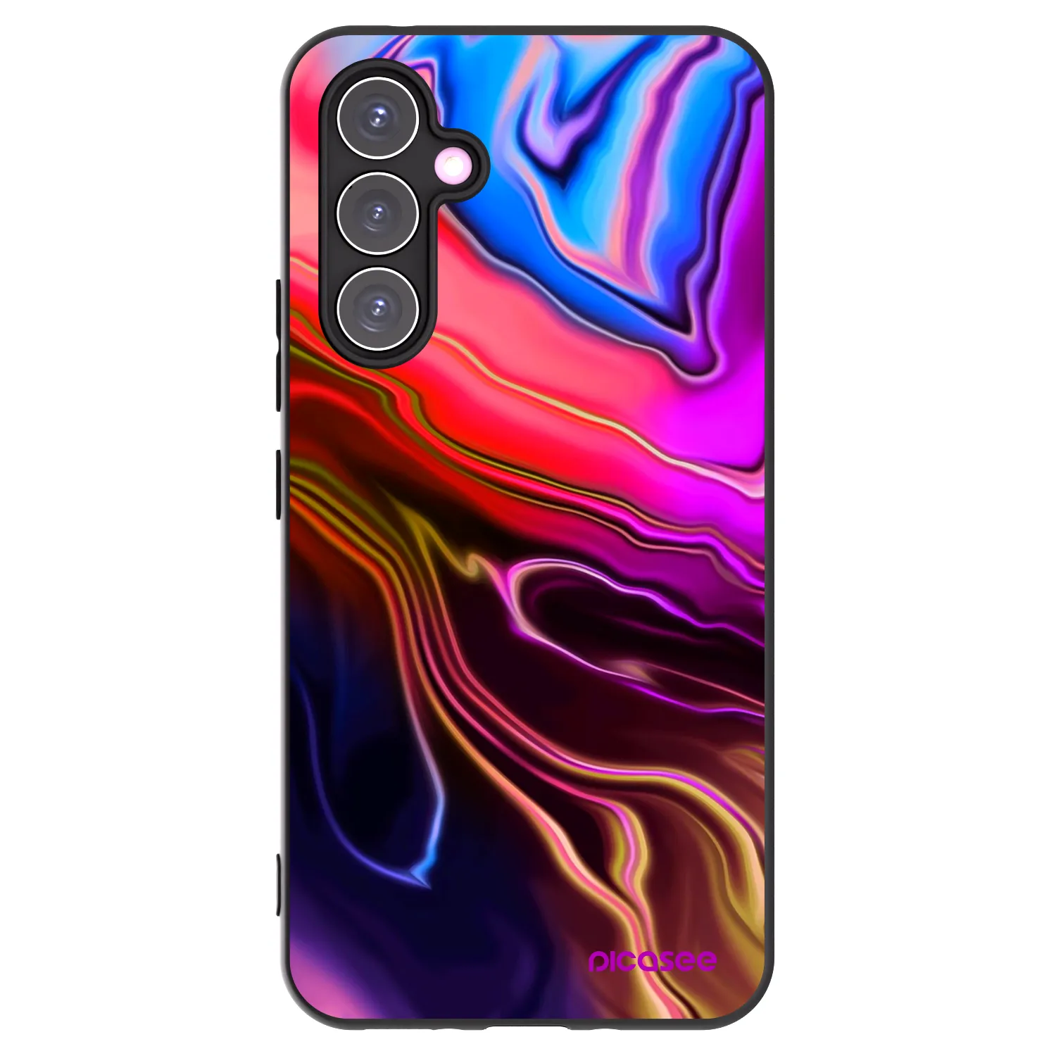 Picasee silikonowe czarne etui na Samsung Galaxy A54 5G A546B - Electric