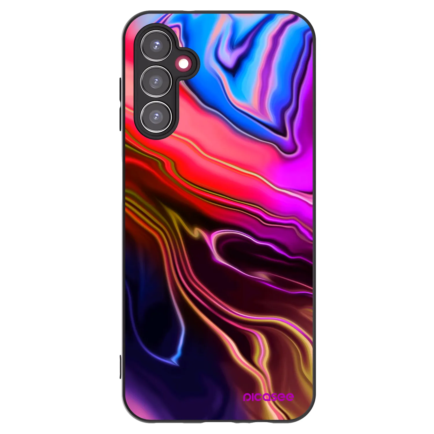 Picasee silikonowe czarne etui na Samsung Galaxy A14 4G A145R - Electric