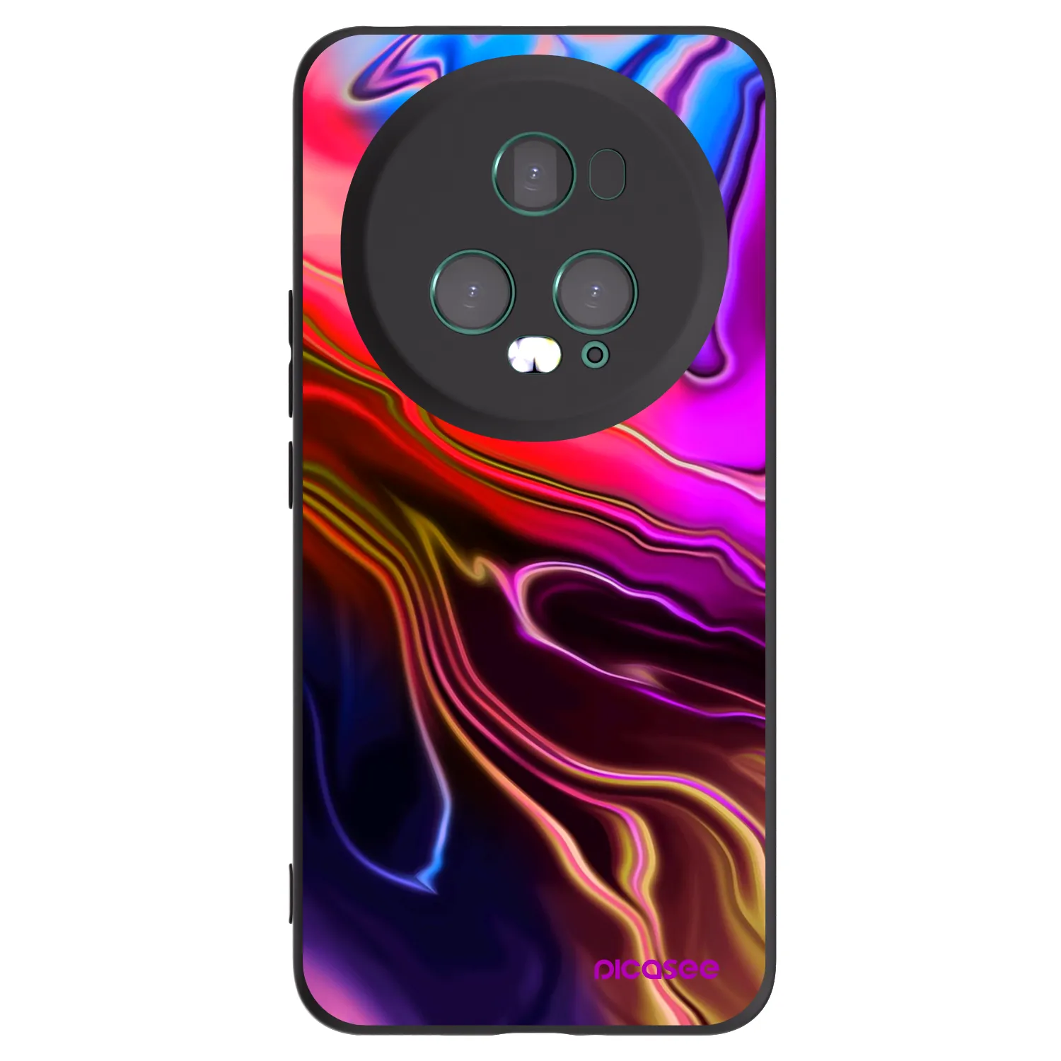 Picasee silikonowe czarne etui na Honor Magic5 Pro - Electric
