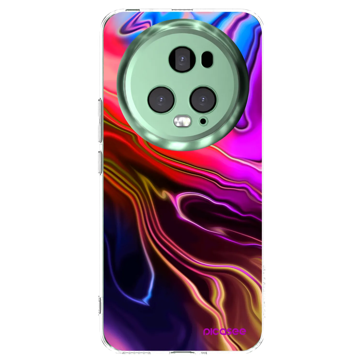 Picasee silikonowe przeźroczyste etui na Honor Magic5 Pro - Electric