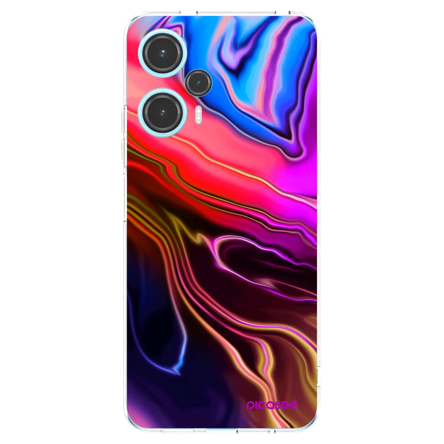 Picasee silikonowe przeźroczyste etui na Xiaomi Poco F5 - Electric