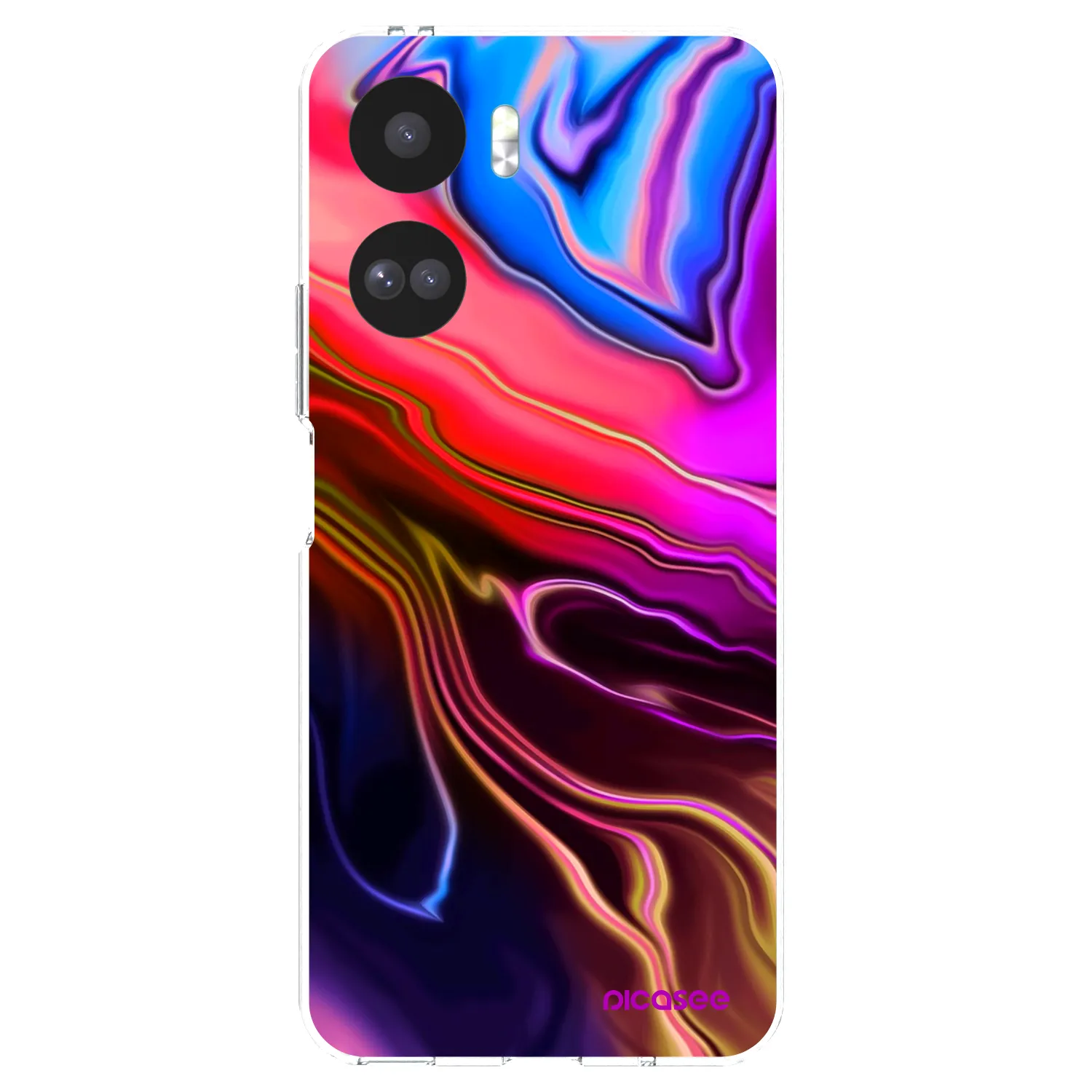 Picasee silikonowe przeźroczyste etui na Honor 90 Lite 5G - Electric