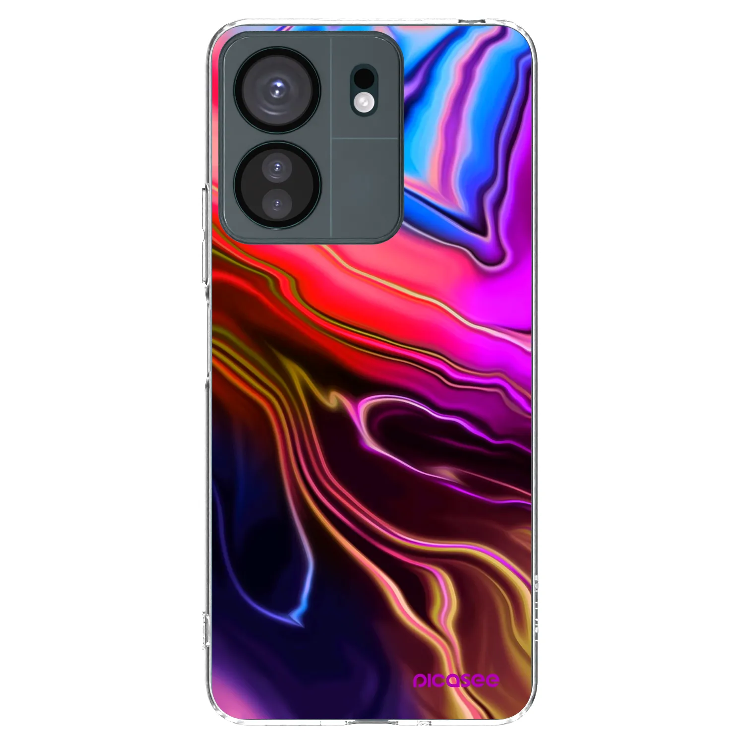 Picasee silikonowe przeźroczyste etui na Xiaomi Redmi 13C 4G - Electric