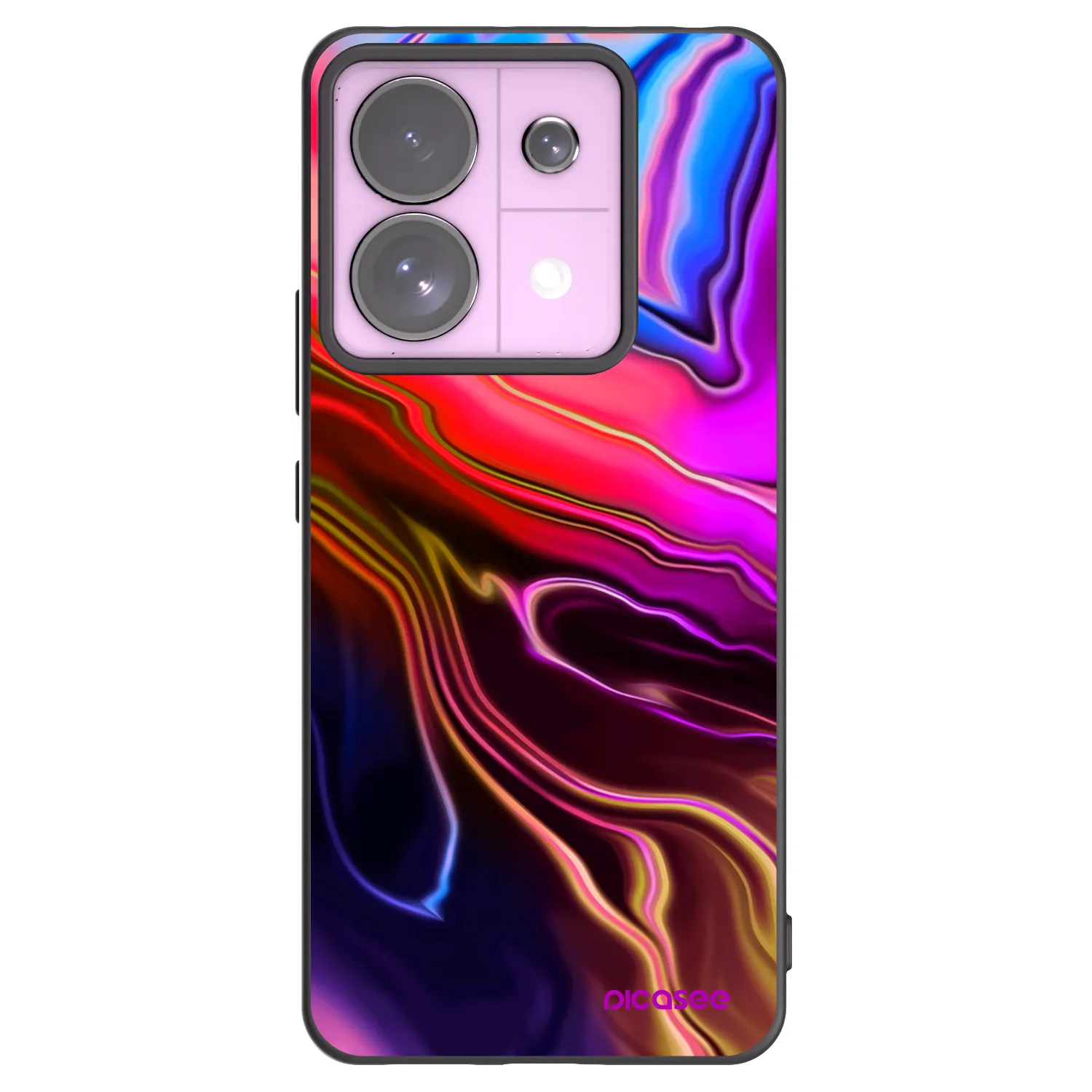 Picasee silikonowe czarne etui na Xiaomi Redmi Note 13 Pro 5G - Electric