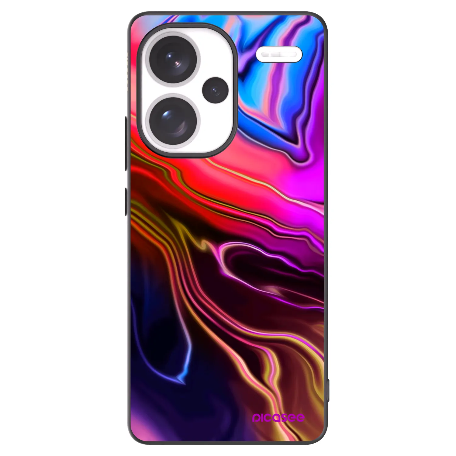 Picasee silikonowe czarne etui na Xiaomi Redmi Note 13 Pro+ 5G - Electric