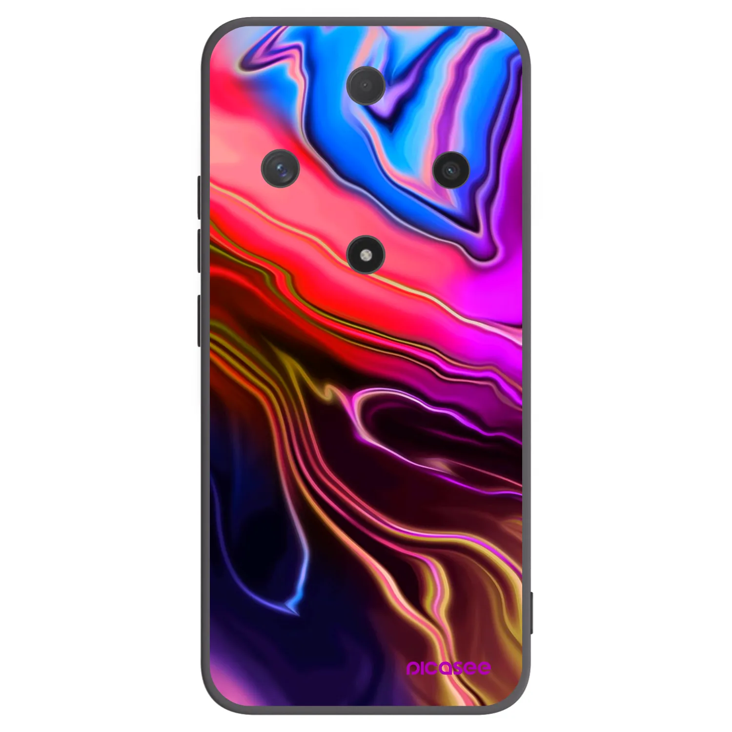 Picasee silikonowe czarne etui na Honor Magic6 Lite 5G - Electric