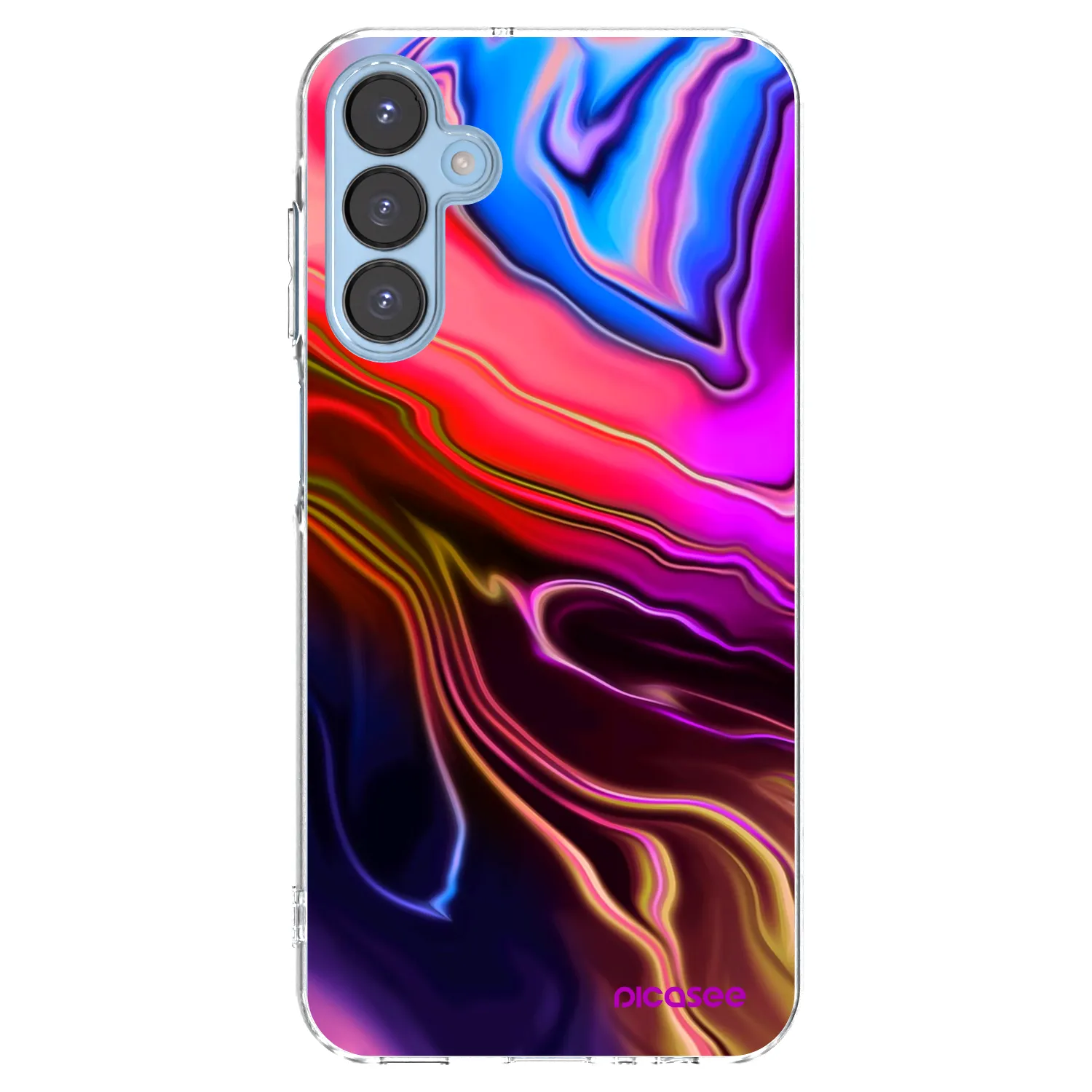 Picasee silikonowe przeźroczyste etui na Samsung Galaxy A15 A156B 5G - Electric