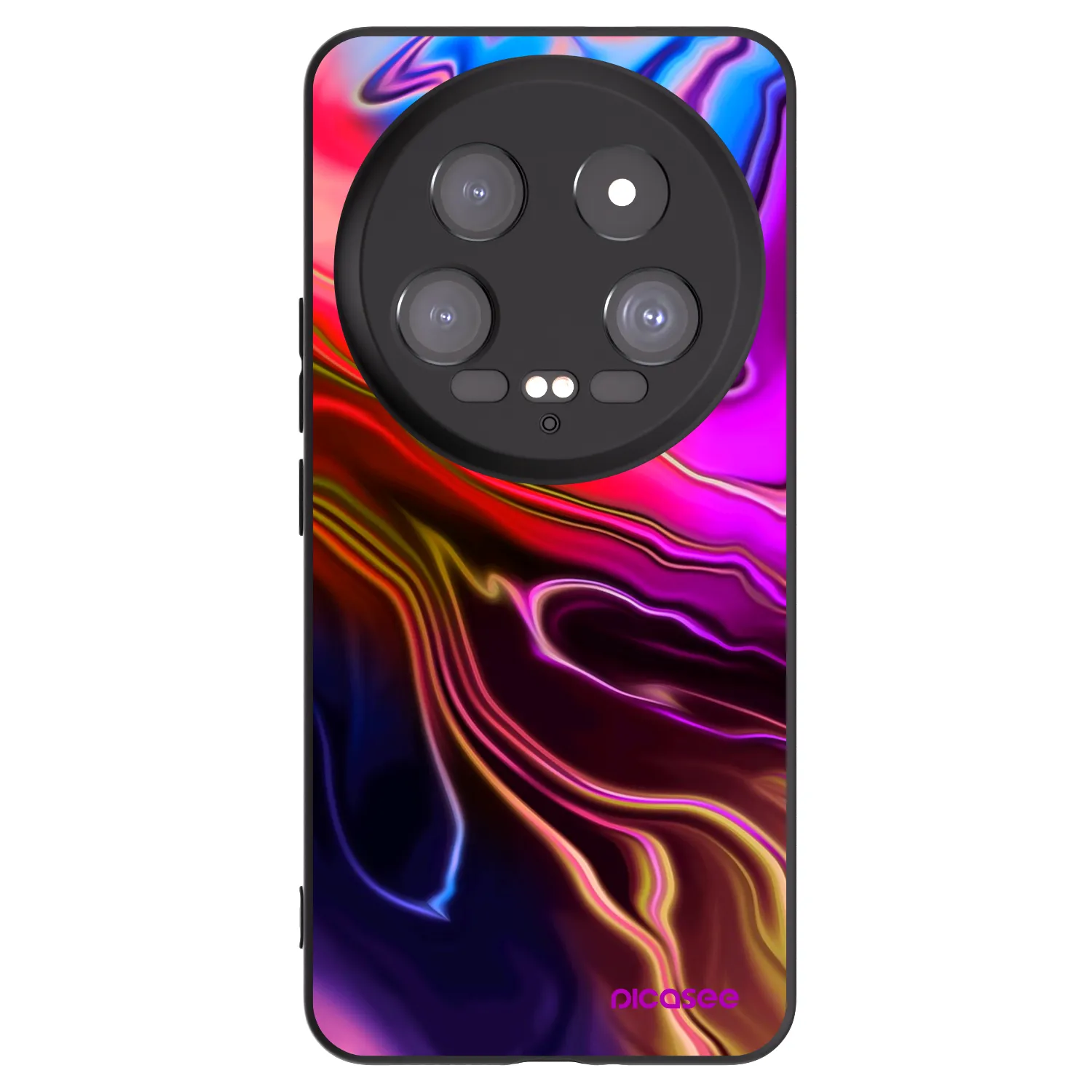 Picasee silikonowe czarne etui na Xiaomi 14 Ultra - Electric