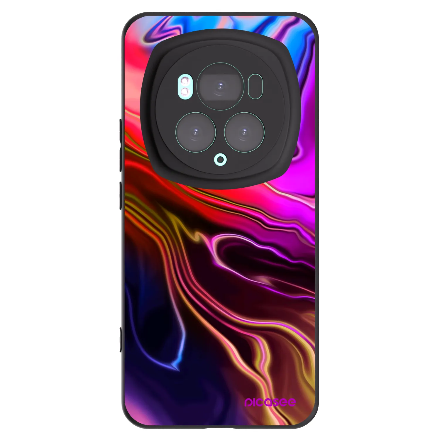 Picasee silikonowe czarne etui na Honor Magic6 Pro - Electric