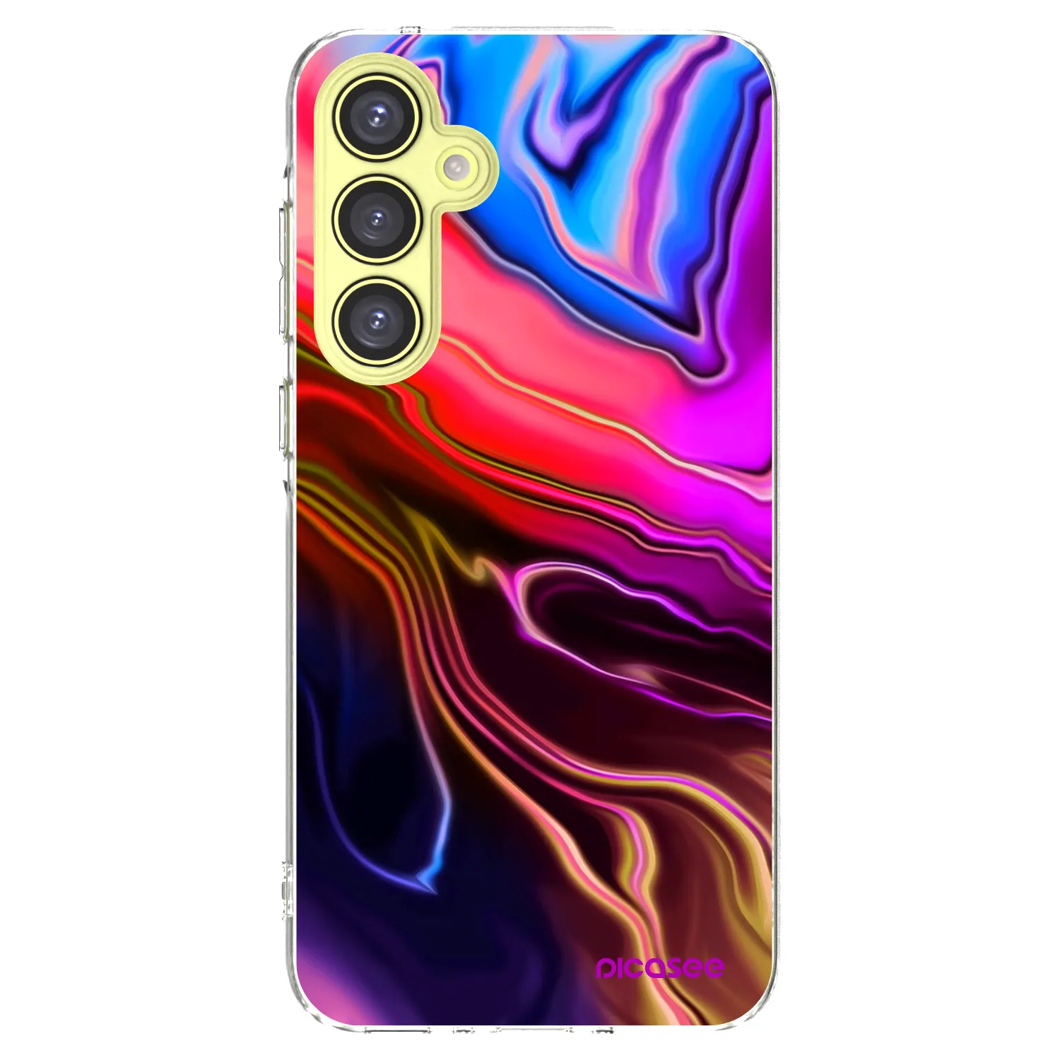 Picasee silikonowe przeźroczyste etui na Samsung Galaxy A35 5G A356B - Electric