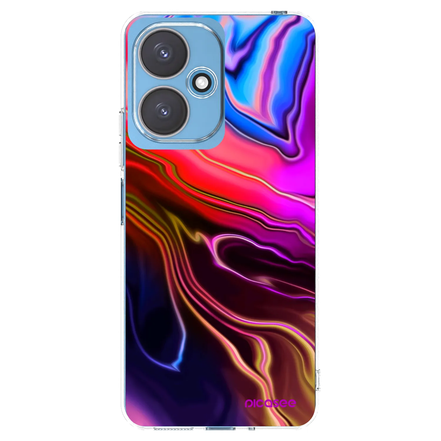Picasee silikonowe przeźroczyste etui na Xiaomi Redmi 13C 5G - Electric