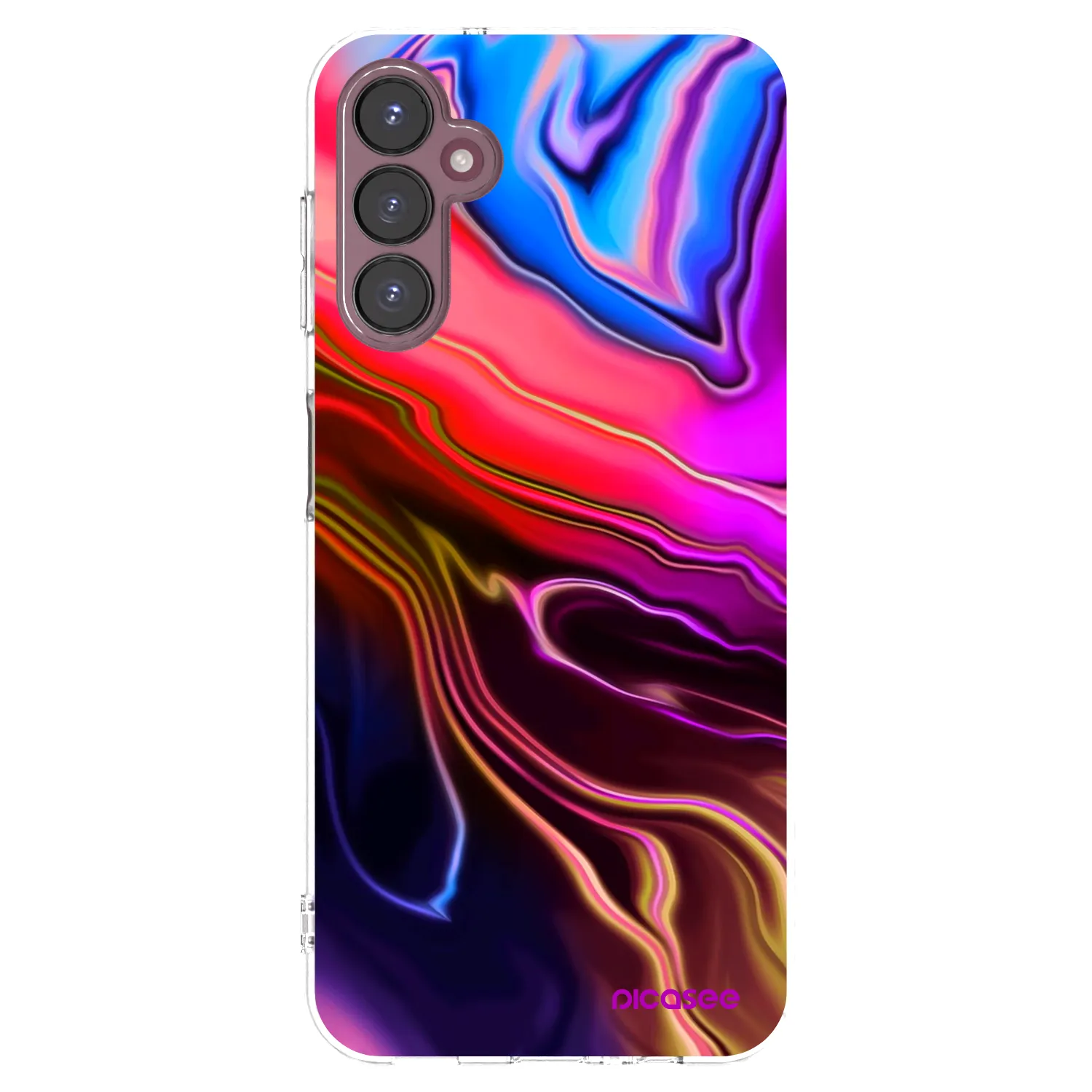 Picasee silikonowe przeźroczyste etui na Samsung Galaxy A05s A057G - Electric