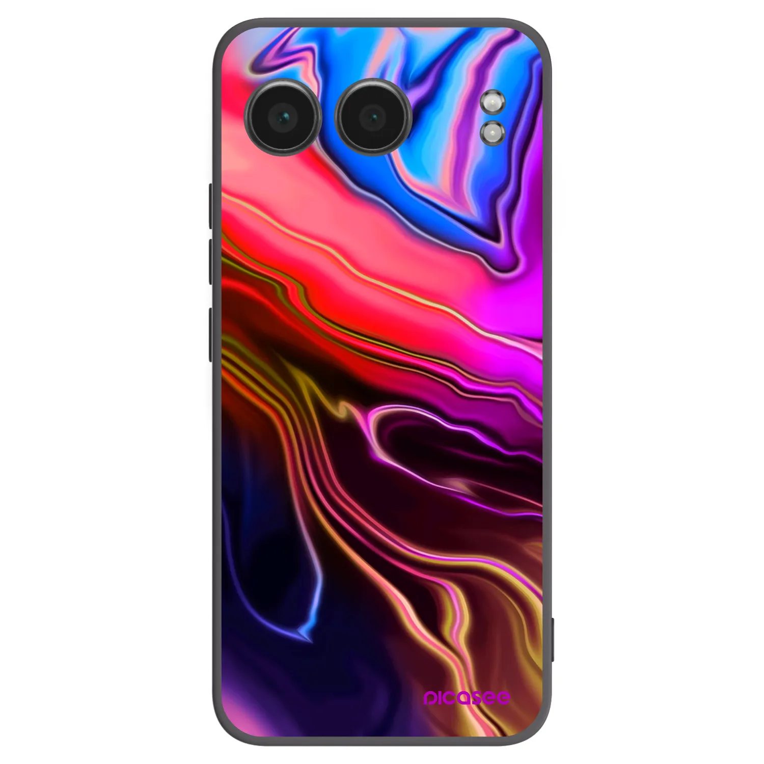 Picasee silikonowe czarne etui na OnePlus Nord 4 - Electric