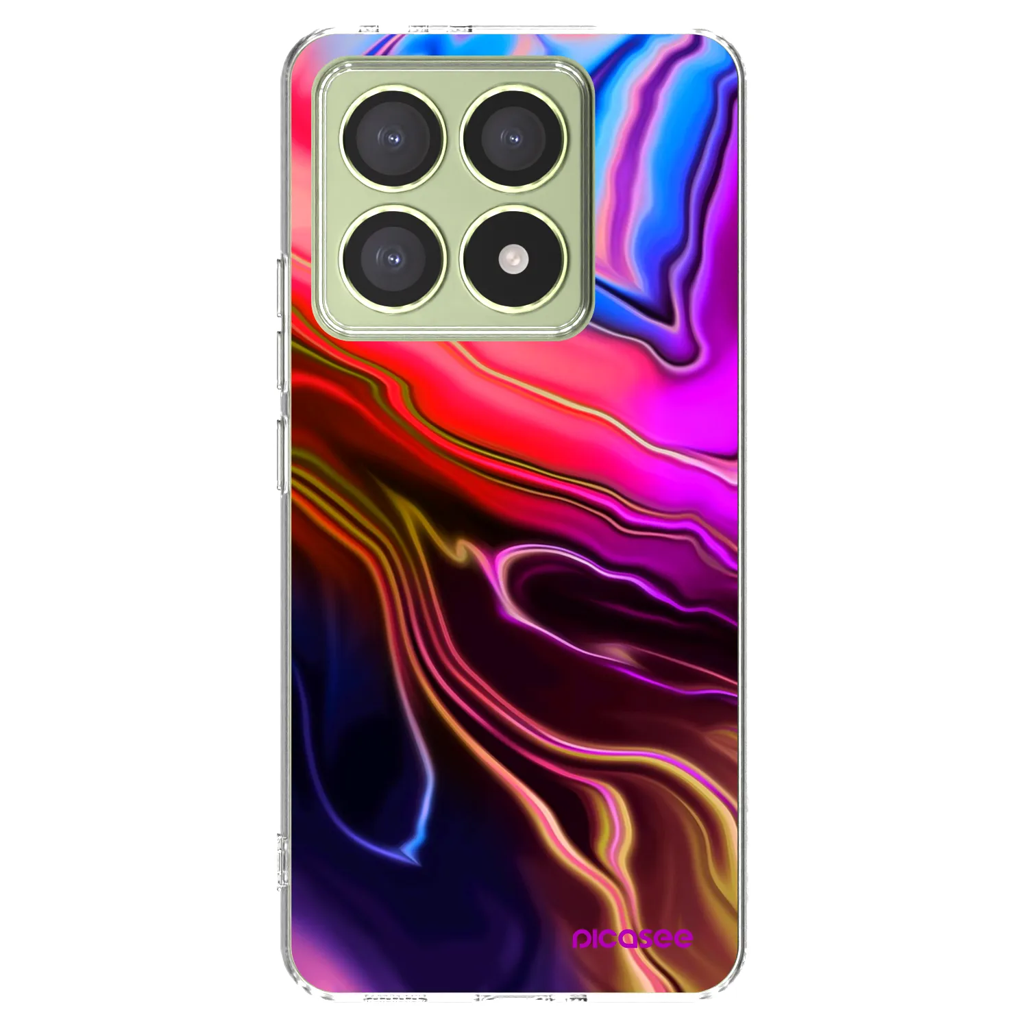 Picasee silikonowe przeźroczyste etui na Xiaomi 14T - Electric