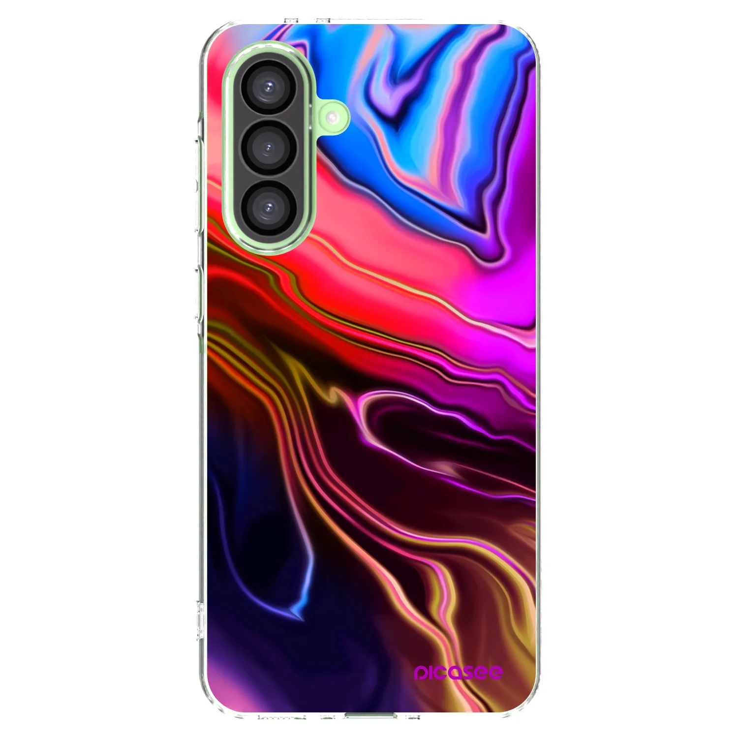 Picasee silikonowe przeźroczyste etui na Samsung Galaxy A26 5G A266B - Electric