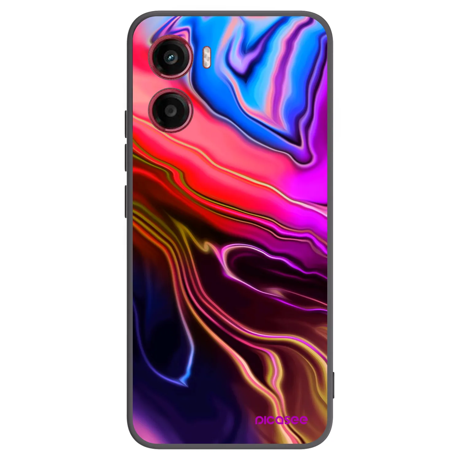 Picasee silikonowe czarne etui na Motorola Moto G05 - Electric
