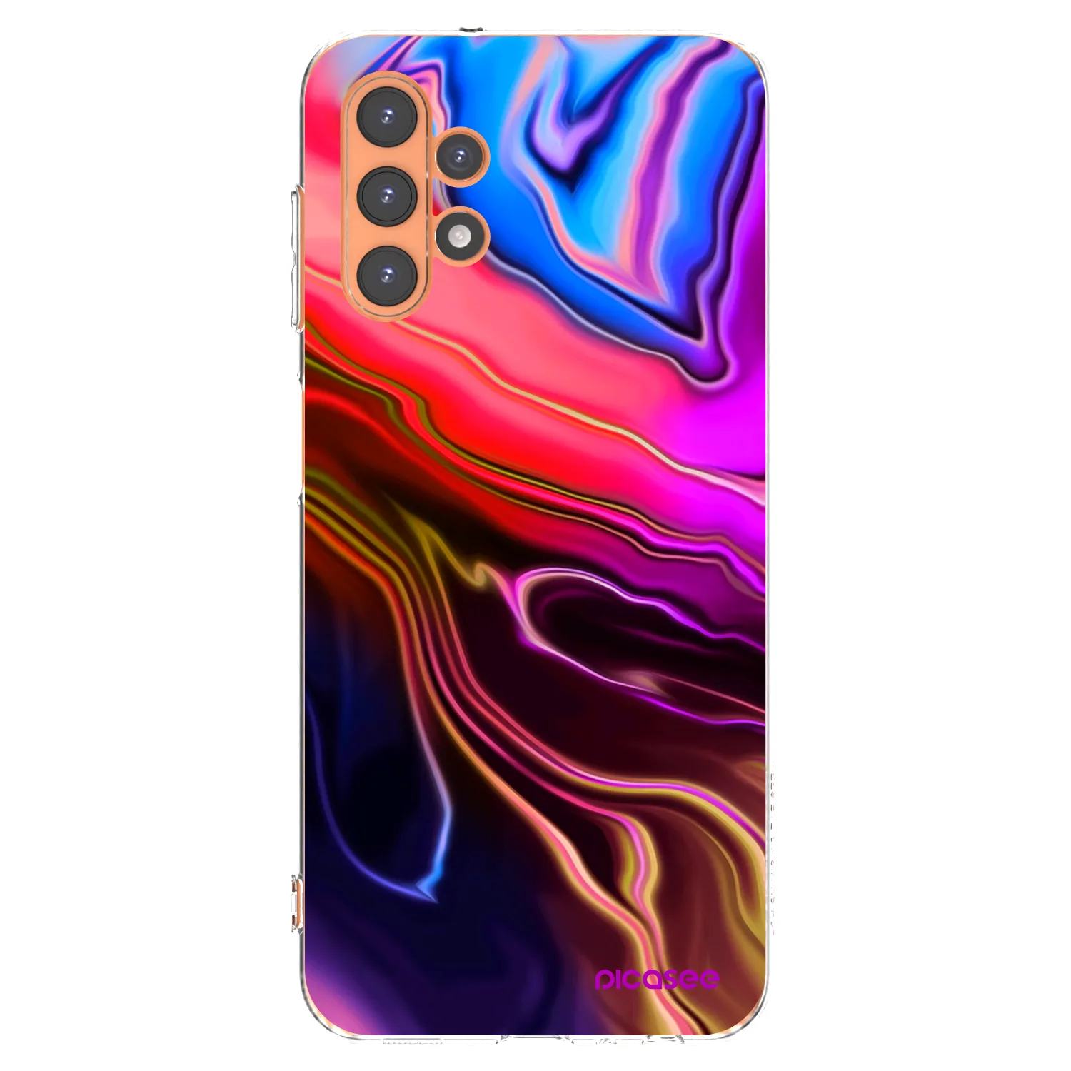 Picasee silikonowe przeźroczyste etui na Samsung Galaxy A13 5G - Electric