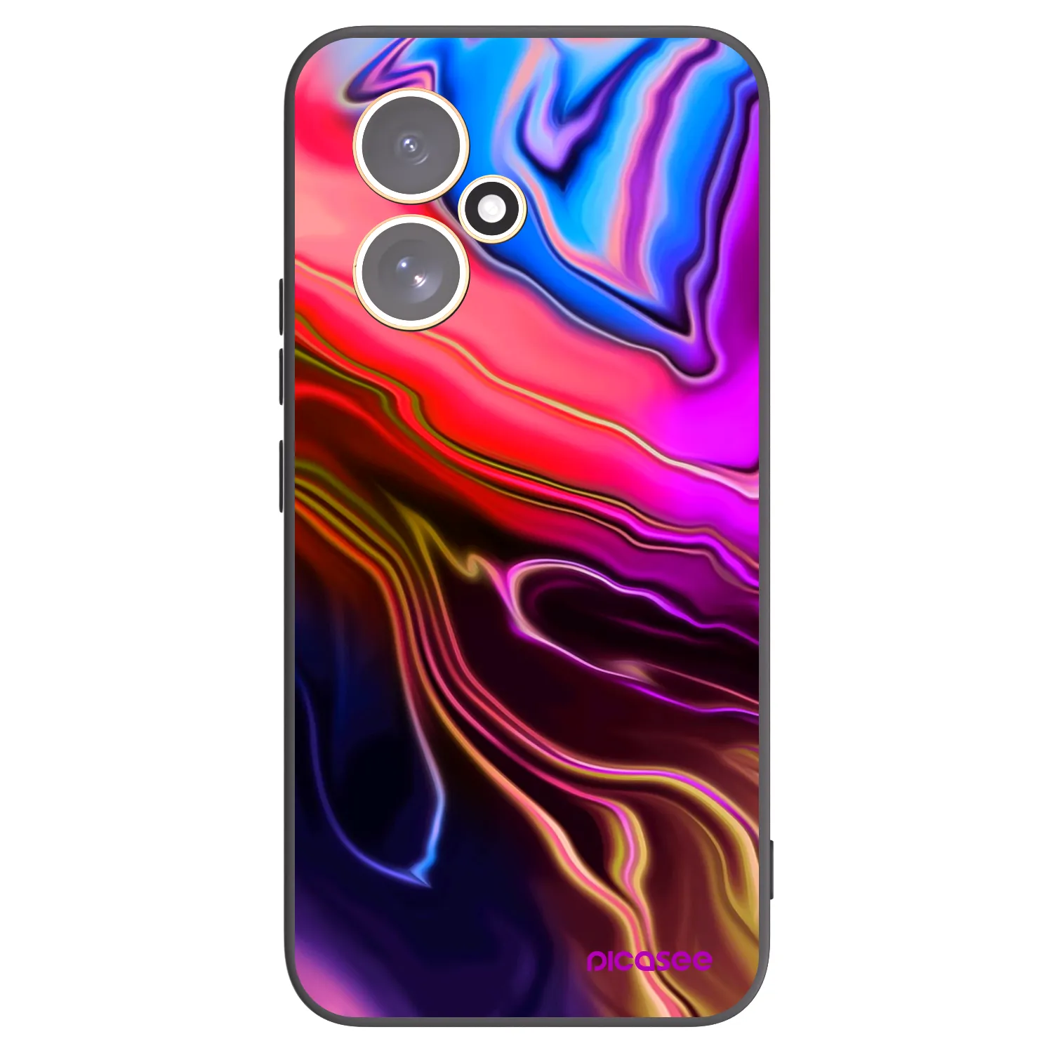 Picasee silikonowe czarne etui na Honor 400 5G - Electric