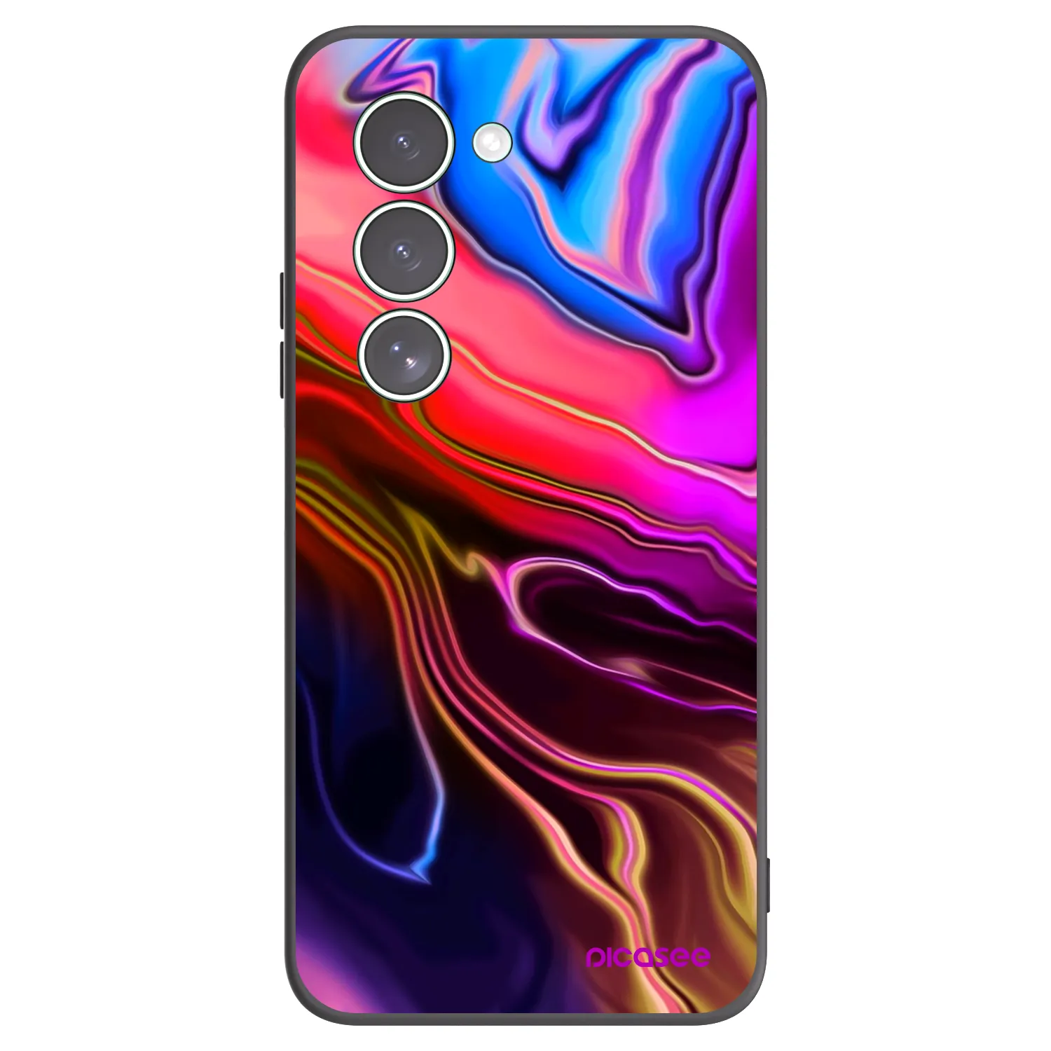 Picasee silikonowe czarne etui na Xiaomi Redmi 15 5G - Electric