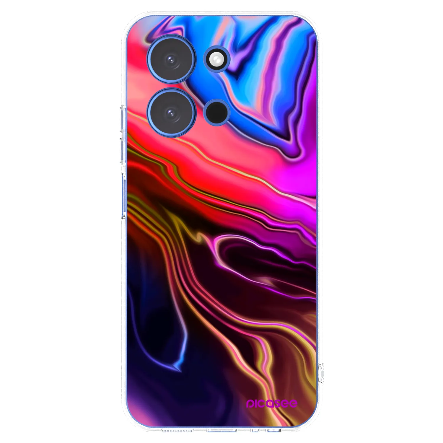 Picasee silikonowe przeźroczyste etui na Xiaomi Redmi 15C 4G - Electric