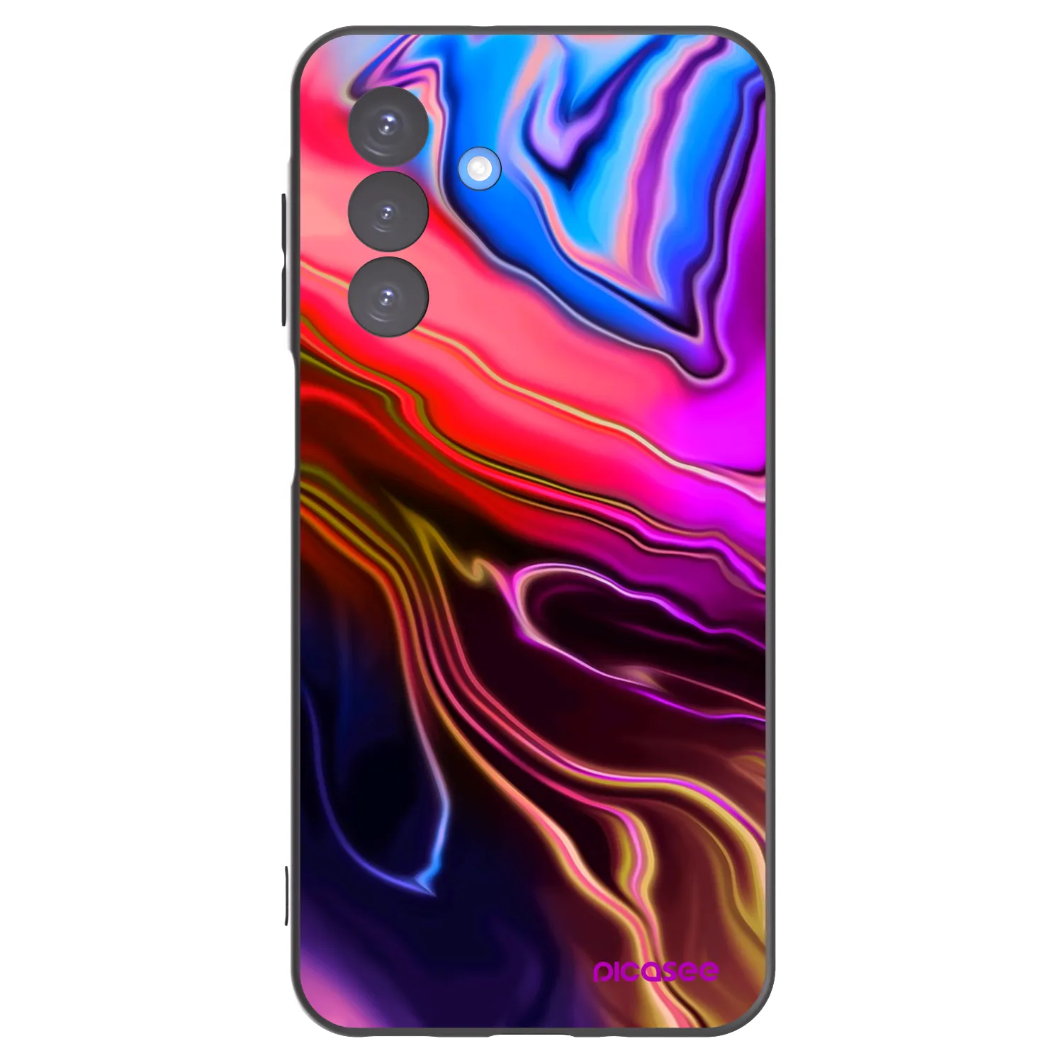 Picasee silikonowe czarne etui na Samsung Galaxy A17 5G - Electric