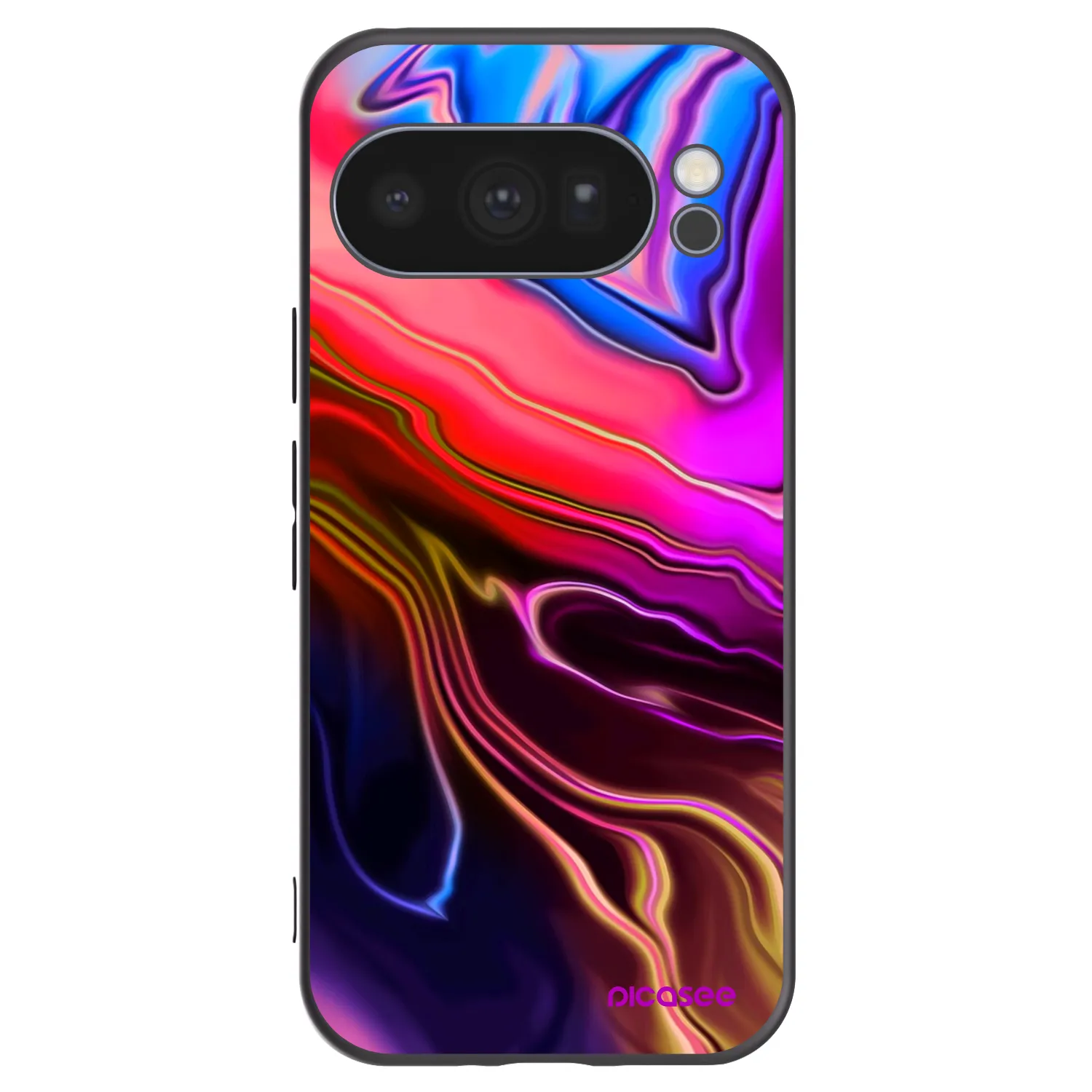 Picasee silikonowe czarne etui na Google Pixel 10 Pro - Electric
