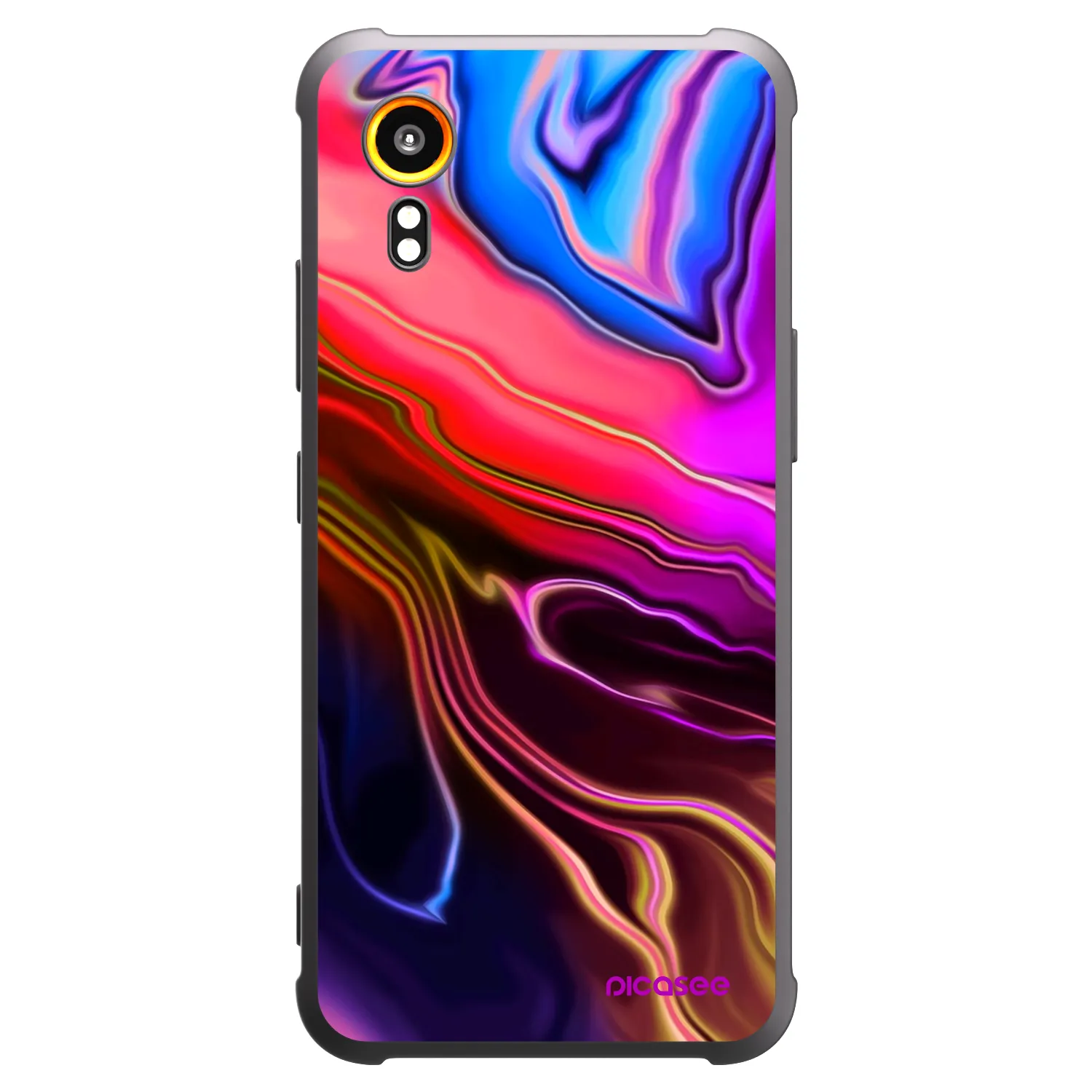 Picasee silikonowe czarne etui na Samsung Galaxy Xcover 7 - Electric